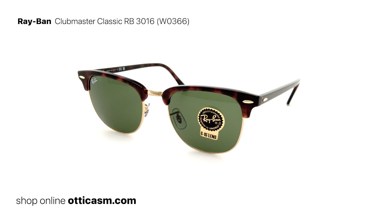 Ray ban clubmaster classic rb 3016 w0366