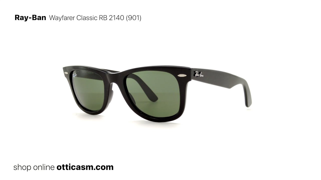 Occhiali da sole ray ban wayfarer classic rb 2140 901