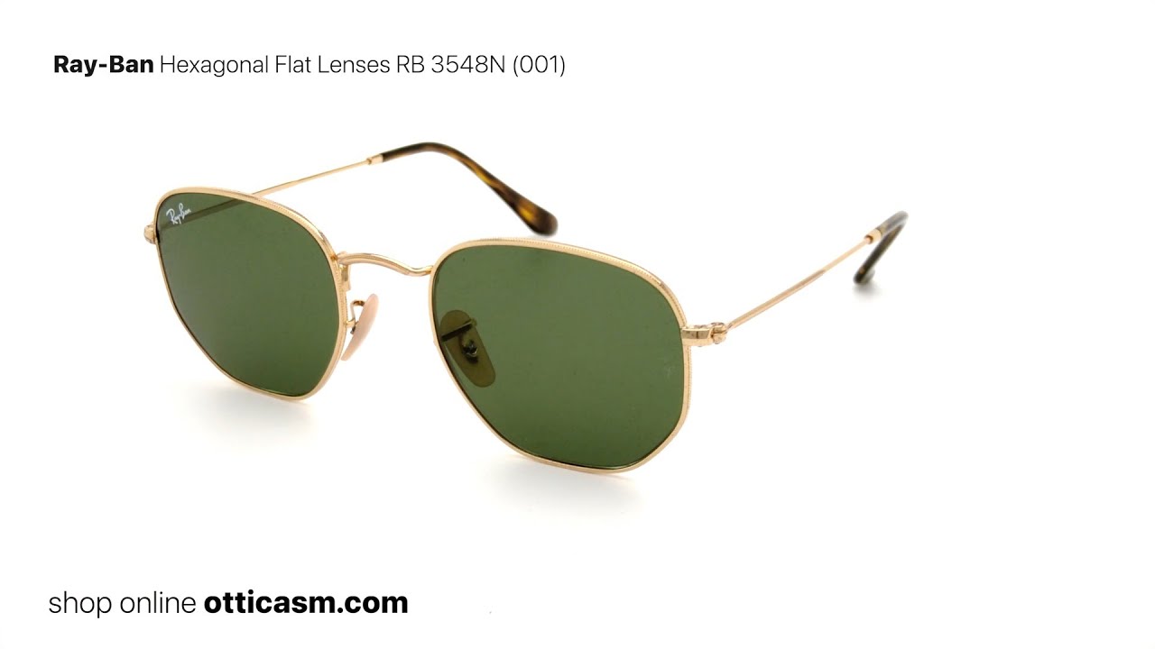Ray Ban Hexagonal Flat Lenses RB 3548N